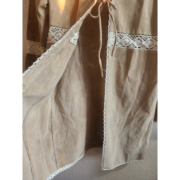 Wilson Leather Maxima Long Oversized Leather Boho Jacket Xl - Picture 7 of 15